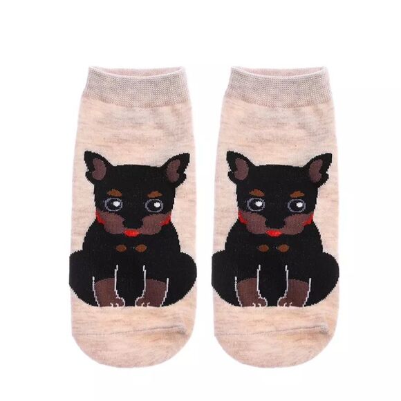 🆕Tan Dog Socks - Picture 1 of 4